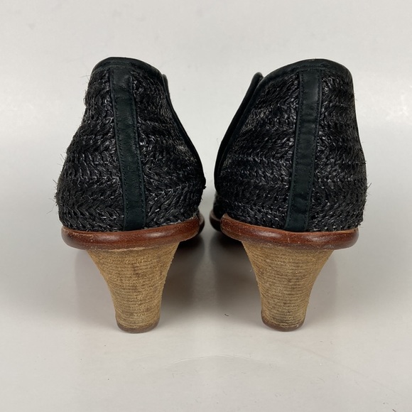 Matt Bernson Marlow Black Raffia Woven Ankle Bootie - Picture 7 of 13